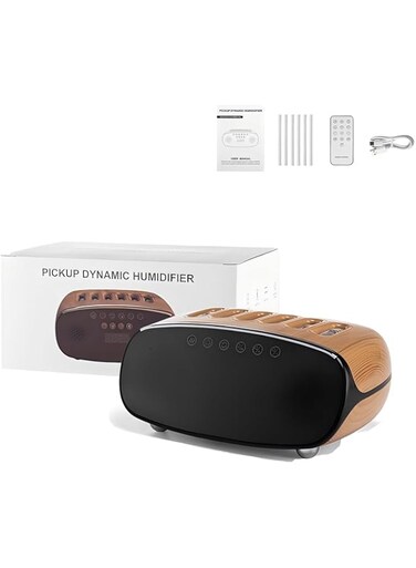 HUPUZON Pickup Dynamic Air Humidifier Bluetooth Speaker For Bedroom/Home/Office ，With 7 Dynamic Colorful Lighting and 6 Spray Port,With Wireless Remote and 500ML Water Tank, Cool Gadgets