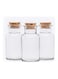 3-Piece Glass Container with Cork Lid Clear 250 x 3ml