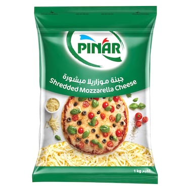 Pinar Shredded Mozzarella Cheese, 1kg