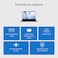 ASUS VivoBook 14 Laptop (Upgraded) &ndash; 14" FHD IPS 60Hz Display, Intel Core 5-120U, 8GB RAM, 256GB SSD, Intel UHD Graphics, Win 11 Pro, Eng/Arabic Keyboard, Quiet Blue