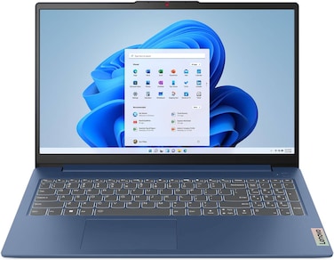 Lenovo IdeaPad Slim 3 15AMN8 Laptop, 15.6" FHD IPS Display, AMD Ryzen 5 40, 8GB RAM, 1TB SSD, AMD Radeon 610M GPU, English Keyboard, Win11 Home, Abyss Blue