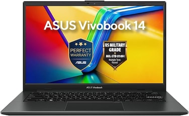ASUS VivoBook Go 14 Laptop &ndash; 14" FHD Display, Intel Pentium Silver N6000, 4GB RAM, 64GB eMMC, Intel UHD Graphics, Windows 11, English/Arabic Keyboard, Star Black