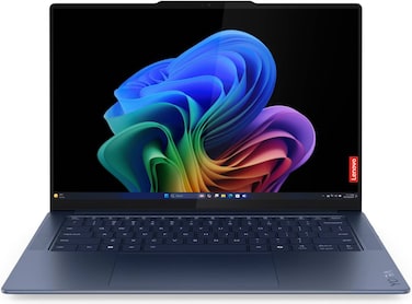 Lenovo Yoga Slim 7 14Q8X9 Laptop, 14.5" 3K OLED 90Hz Touch Display, Snapdragon X Elite X1E-78-100 12C, 16GB RAM, 1TB SSD, Qualcomm Adreno GPU, English Keyboard, Windows 11, Cosmic Blue   83ED0003US