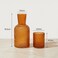 Bedside Glass Carafe + Cup Set - Orange