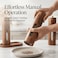 Acacia Wood Salt & Pepper Grinder Set with Tray