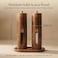 Acacia Wood Salt & Pepper Grinder Set with Tray