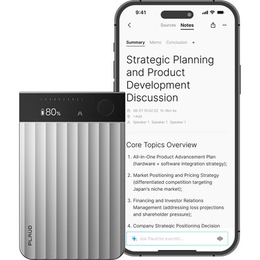 PLAUD Note Pro Smart AI Voice/Audio Recorder - Silver (International Version)