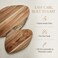 Acacia Wood Serving Boards Set of 2 (Large + Small)