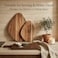 Acacia Wood Serving Boards Set of 2 (Large + Small)