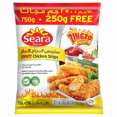 Seara Zingzo Spicy Chicken Strips, 1000g