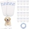 Bolivia's Disposable Dog Shoes, 24pcs Dog Socks Paw Protectors Shoes, White Dog Booties Waterproof Disposable for Dog Cat Pets, Stop Licking Dog Socks Paws, Complete Paw Protection Various Occasions
