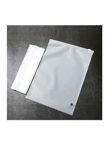 100 Clear Scrub Clothing Zipper Bags, Underwear Socks Clothes Storage Packaging Bags, Plastic Zip lock Bags