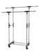 Metal Clothes Hanger Rack Silver