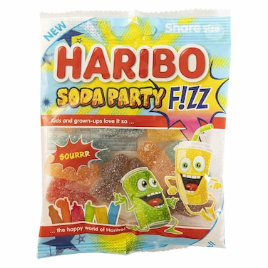 Haribo Fizz Soda Party Jelly Candy, 70g