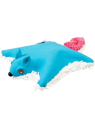 Duvo+ Plush &amp; Latex Flying Squirrel 31x17x5cm blue/pink