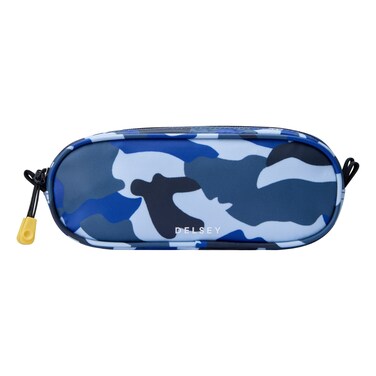 ديلسي حقيبة BTS23 بسحاب علوي وحجرتين باللون أزرق مموه