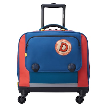 ديلسي حقيبة مدرسية ذات الأربع عجلات BTS23 مقاس 15.6 بوصة باللون الأزرق