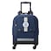 Delsey 4 Wheel Backpack BT23 15.6inch Blue Print