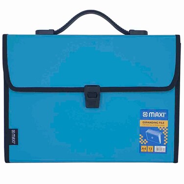 ماكسي ملف توسيع كبير بمقبض، لون فيروزي، 13 خانة