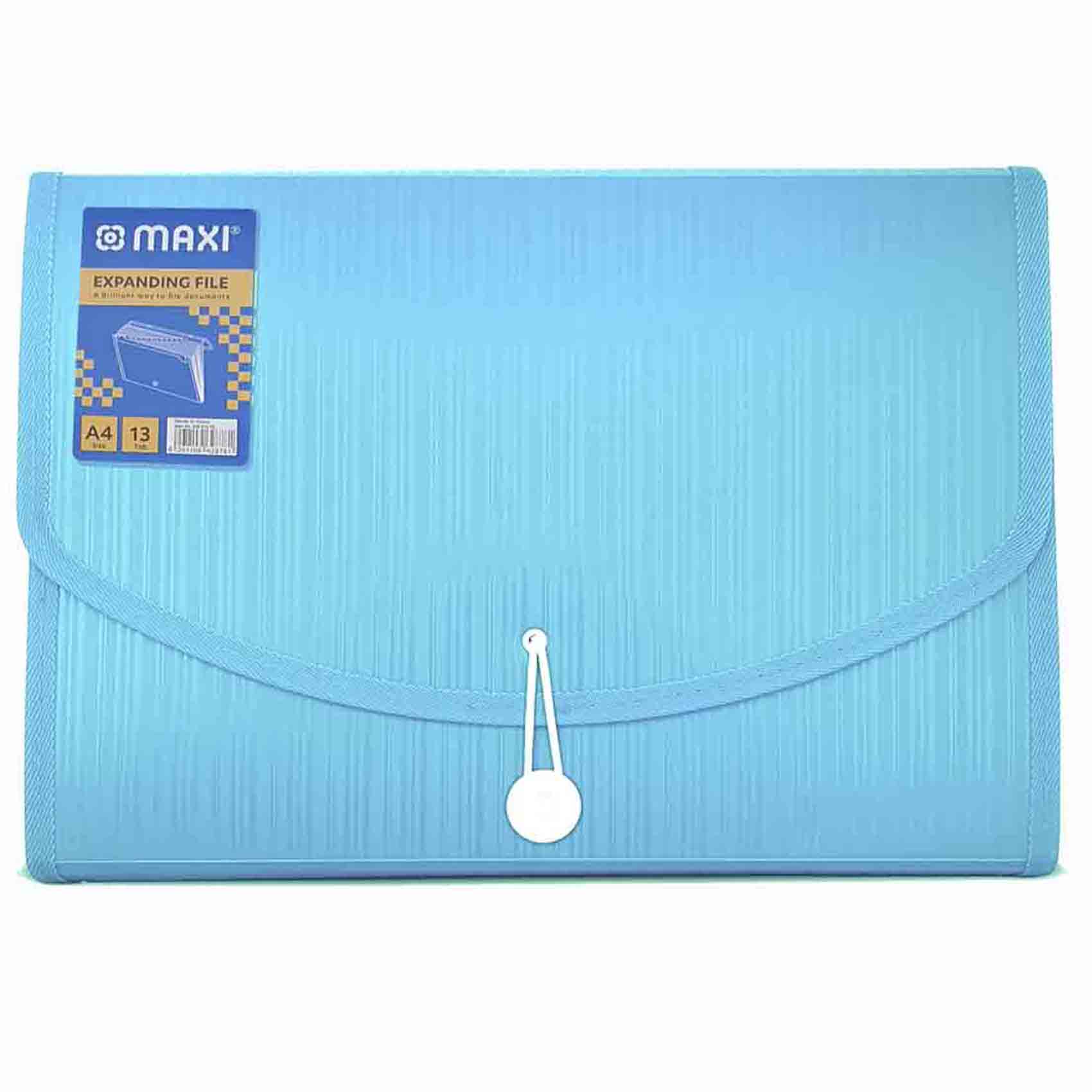 Maxi Expansion File with String, Blue, 13 Grids