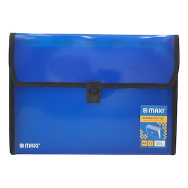 Maxi A4 Size Expanding File, Blue