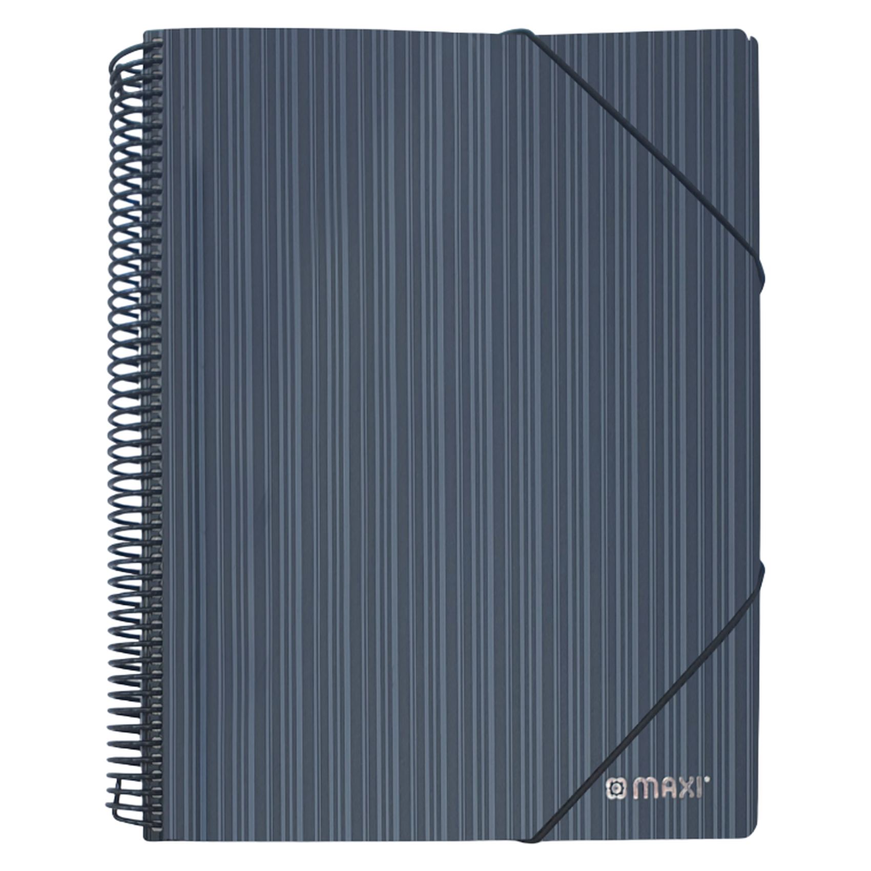 Maxi A4 Spiral Display Book, Black, 20 Pocket