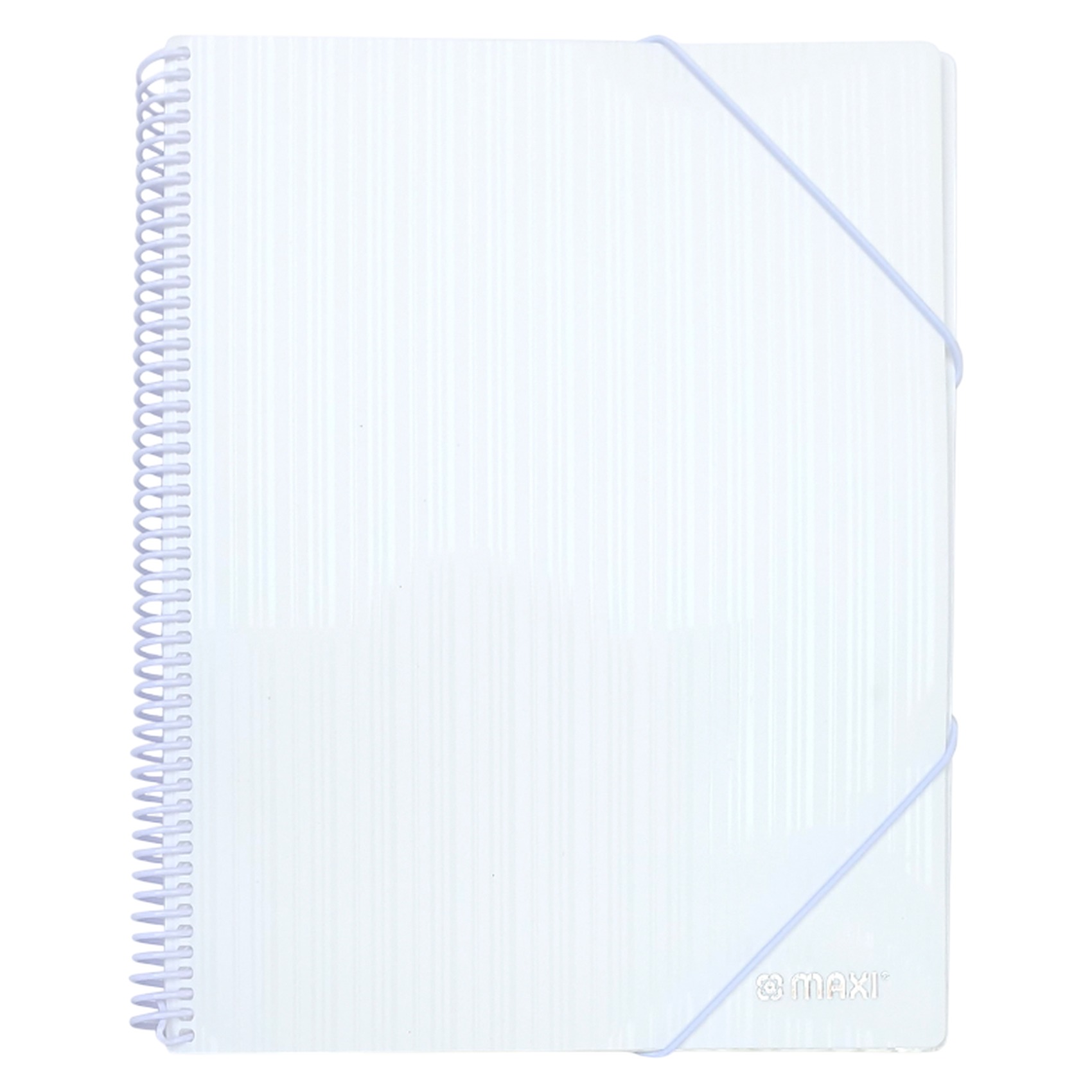 Maxi A4 Size Spiral Display Book, White, 20 Pocket