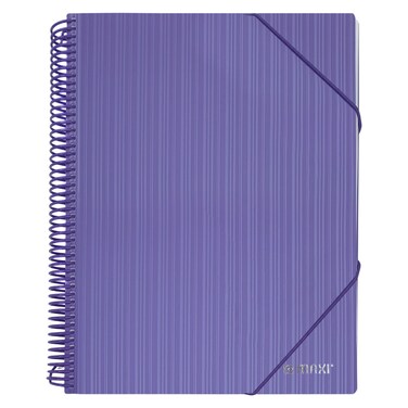 ماكسي دفتر عرض حلزوني بحجم A4 - بنفسجي، 60 جيب