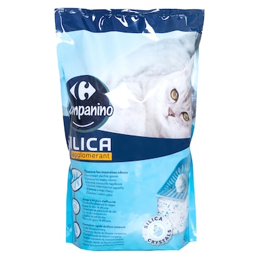 Carrefour Companino Silica Agglomerant Gel Clumping Cat Litter 5L