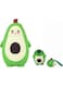 Cartoon Avocado Double Layer Water Cup, Portable Travel Mug Tea Water Bottle Coffee Flask, Simple Fresh Mori Design for Students, Girls, and Ladies, Non-Slip Durable Design with Push Button Lid