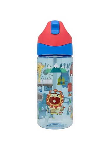 Marcus &amp; Marcus Germrepel Tritan Straw Bottle (400ml) - Adventure