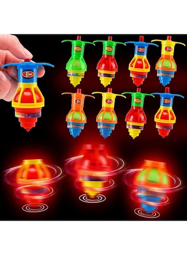 24 Pack Kids Party Favors Stuffers LED Light Up UFO Spinning Glow in The Dark Party Supplies,Glow In The Dark Sticks Party Supplies Set,LED UFO Spinning Light Up Toys