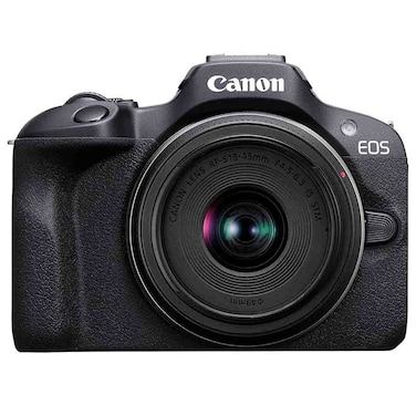 Canon EOS R100 Mirrorless Camera with RF-S 18-45mm f/4.5-6.3 IS STM Lens, 24.1 MP, Black