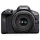Canon EOS R100 Mirrorless Camera with RF-S 18-45mm f/4.5-6.3 IS STM Lens, 24.1 MP, Black