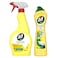 Jif Multipurpose Foam Cream Spray Lemon 500ml with Ultra Hygiene Cream Eucalyptus 450ml