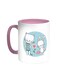 Plant Love Printed Coffee Mug Pink/White