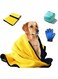 Wicofen Dog Bath Brush Kit,Pets Bath Grooming Supplies,Super Absorbent Pet Dog and Cat Microfiber Drying Towel,Pet Bath Towel With Dog Lick Mat and Dog Shampoo Massage Dispenser Shower (3pcs)
