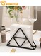 Napkin Holder for Dining Table, Tissue Paper Stand for Kitchen, Table, Home D&Atilde;&copy;cor, Office, Restaurant, Tissue Dispenser Organizer for Dinner Tables, Kitchen, Bathroom, Black