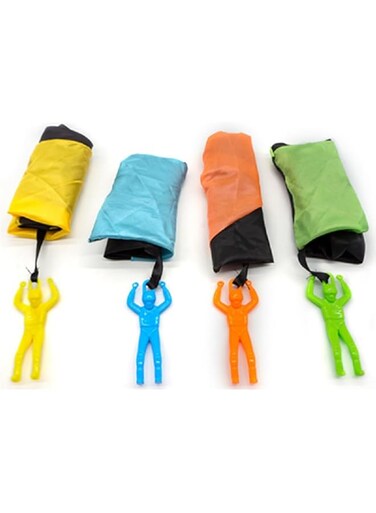 6 Pack Parachute Toys for Kids - Tangle Free Outdoor Flying Parachute Men - Best Small Outside Toys for 3 4 5 6 7 8 9 10 Year Old Top Christmas Stocking Stuffers Idea 2024 Unique Boy &amp; Girl Gifts