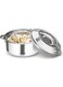 MILTON Casserole 2.5 Liter Stainless Steel Hotpot with Glass Lid, Food Grade, Hotbox Storage Container for Serving Dish like Chapati, Roti, حرارات لحفظ الطعام - Clarion - Silver