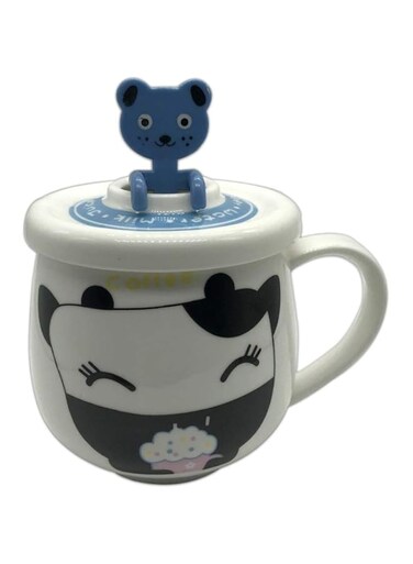 Tea and Coffee Mug Set Cartoon Panda - Blue