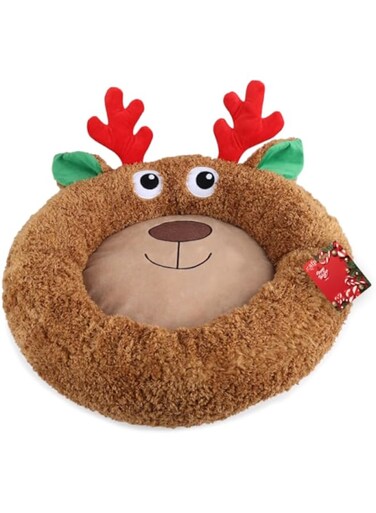 All For Paws Merry Comfortable Bed - Reindeer