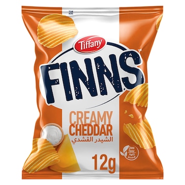 Finns, Tiffany Finns Crinkled Potato Chips Cheese, 12g