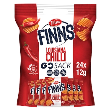 Tiffany Finns Crinkled Potato Chips Chili 12g