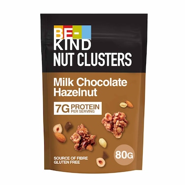 Be-Kind Milk Chocolate Hazelnut Clusters Bar, 80g