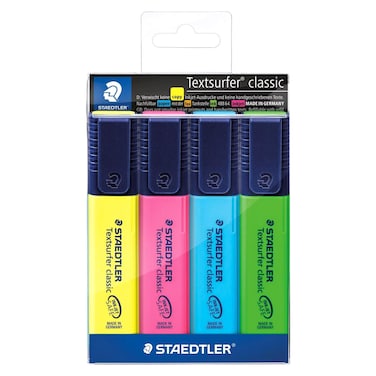 Staedtler Textsurfer Classic Highlighter Multicolour 4 PCS