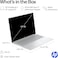 HP OmniBook 3 16 inch Laptop PC, 2K Touchscreen, AMD Ryzen 5 40, 16 GB RAM, 256 GB SSD, AMD Radeon 610M GPU, Windows 11 Home, Glacier Silver
