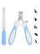 Mumoo Bear Dog Nail Clipper with Nail File, Stainless Steel Cat Nail Clipper Professional Pet Nail Clipper Suitable for Puppies Kittens with Safety Lock and Protective Guard (Blue)