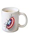 Your Wall Captain America Shield Printed Coffee Mug White/Red/Blue