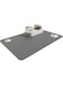 AquaFalcon Absorbent Pet Feeding Mat - Keep Your Floors Clean and Dry with Our Quick-Dry Dog Mat for Food and Water Bowls in Dark Gray
